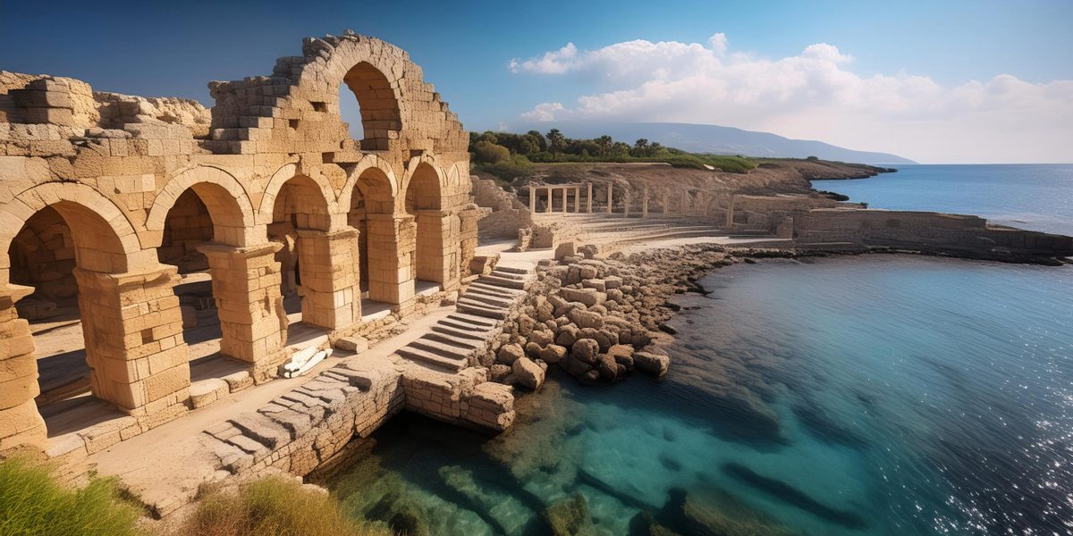 nikosia-auf-zypern-strandblick-und-ruine