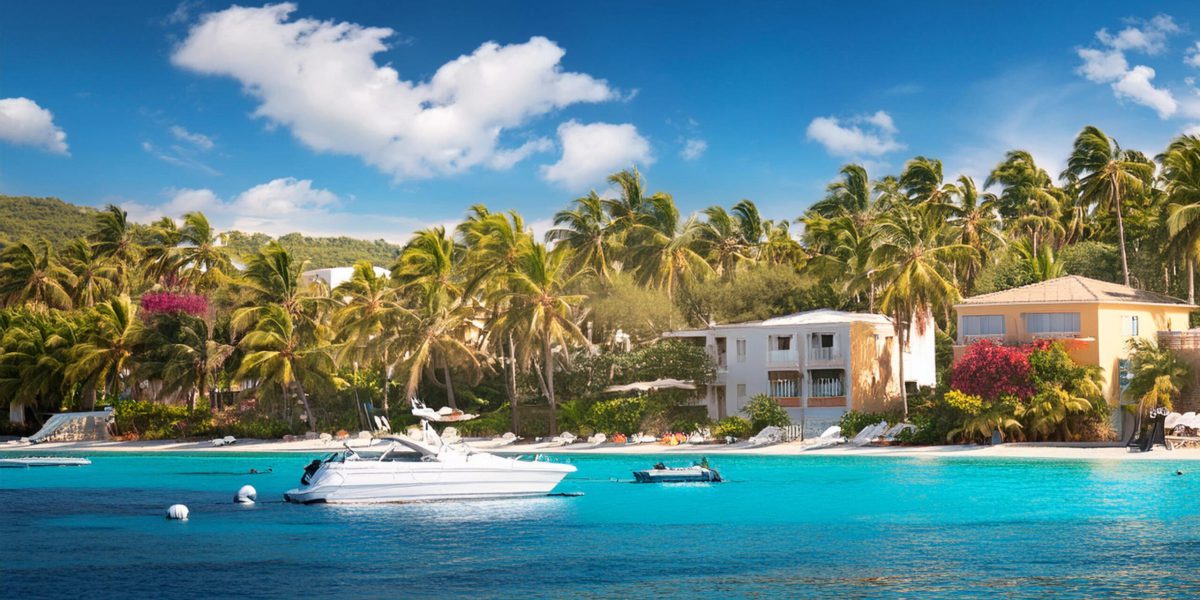 schoener-blick-auf-einen-tropischen-strand-mit-boot-im-wasser