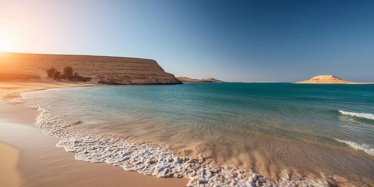 tunesien-sandstrand-mit-klarem-himmel-und-sonnigem-wetter